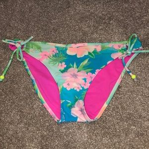 Floral bathing suit bottom